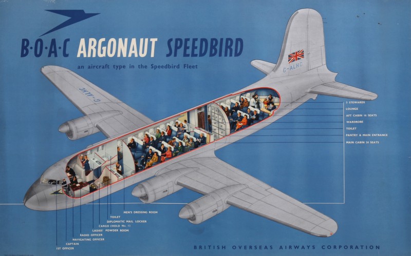 En vente :  BOAC ARGONAUT SPEEDBIRD CUTAWAY