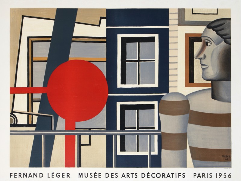 En vente :  FERNAND LEGER EXPOSITION AUX MUSEE DES ARTS DECORATIFS D'APRES UNE OEUVRE DE 192