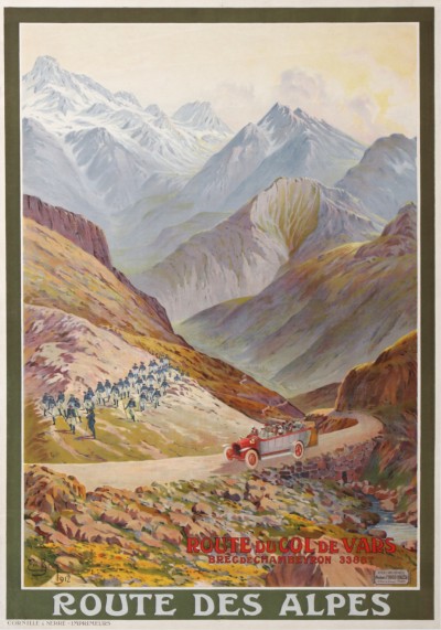 En vente :  ROUTE DES ALPES COL DE VARS BEC DE CHAMBEYRON  HUGO D'ALESI