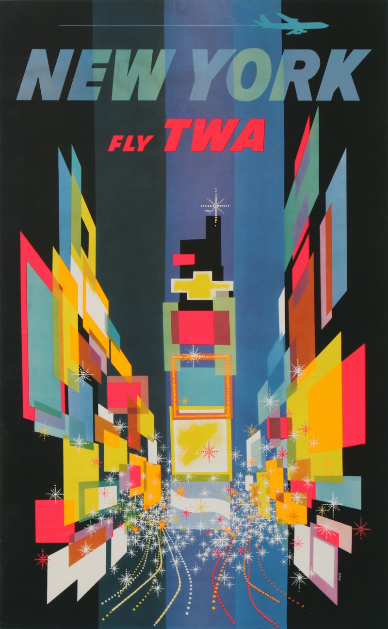 En vente :  NEW YORK FLY TWA  BOEING 707