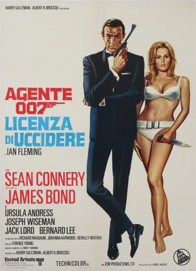 En vente :  SOLD !!! JAMES BOND 007 LICENZA DI UCCIDERE Dr NO SEAN CONNERY URSULA ANDRESS