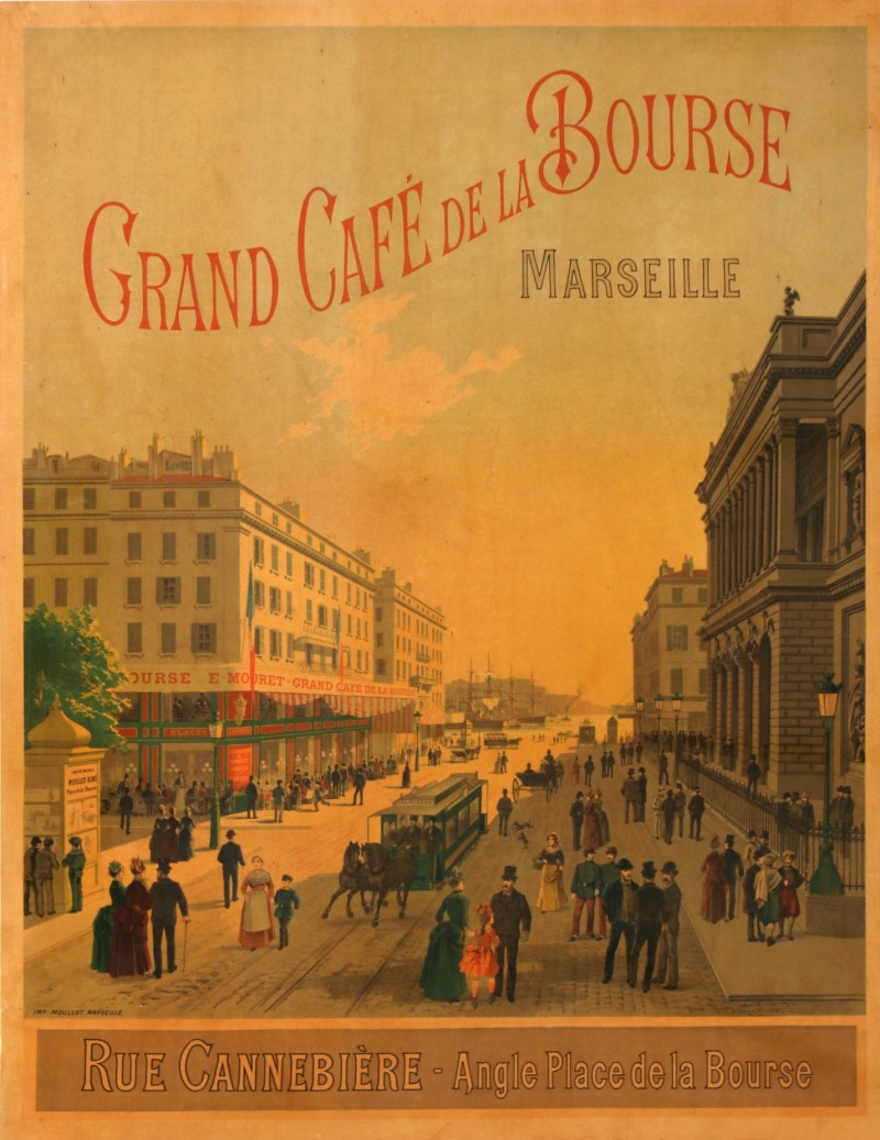 En vente :  MARSEILLE CANEBIERE GRAND CAFE DE LA BOURSE