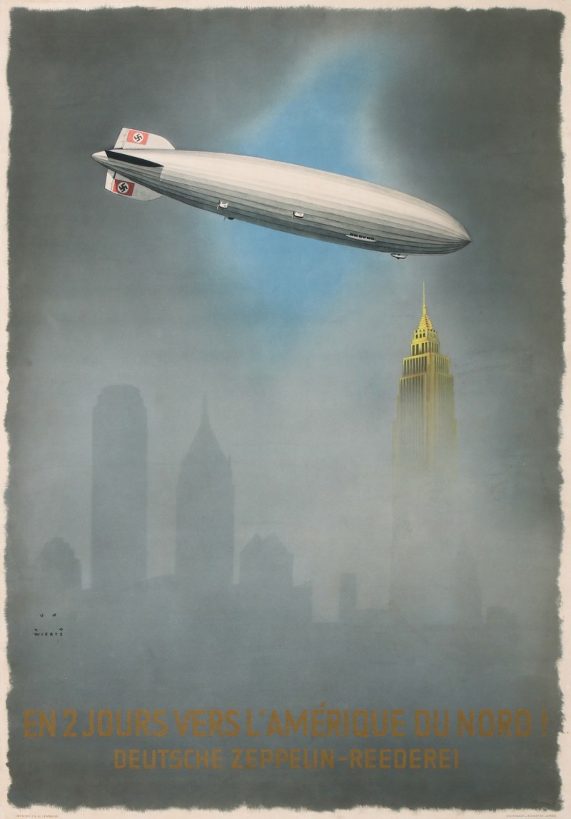En vente :  SOLD !! DEUTSCHE ZEPPELIN-REEDEREI En 2 JOURS vers L'AMERIQUE DU NORD