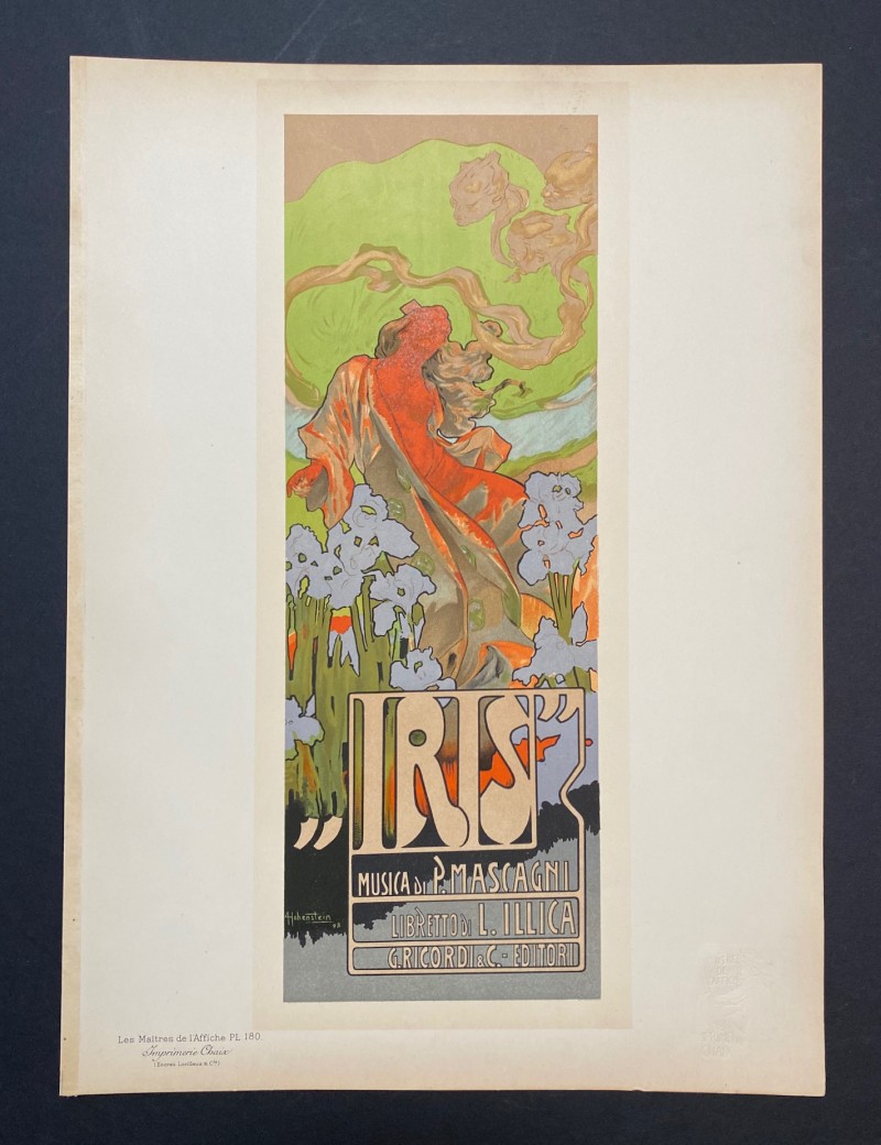 En vente :  HOHENSTEIN  IRIS  LES MAITRES DE L'AFFICHE PL.180