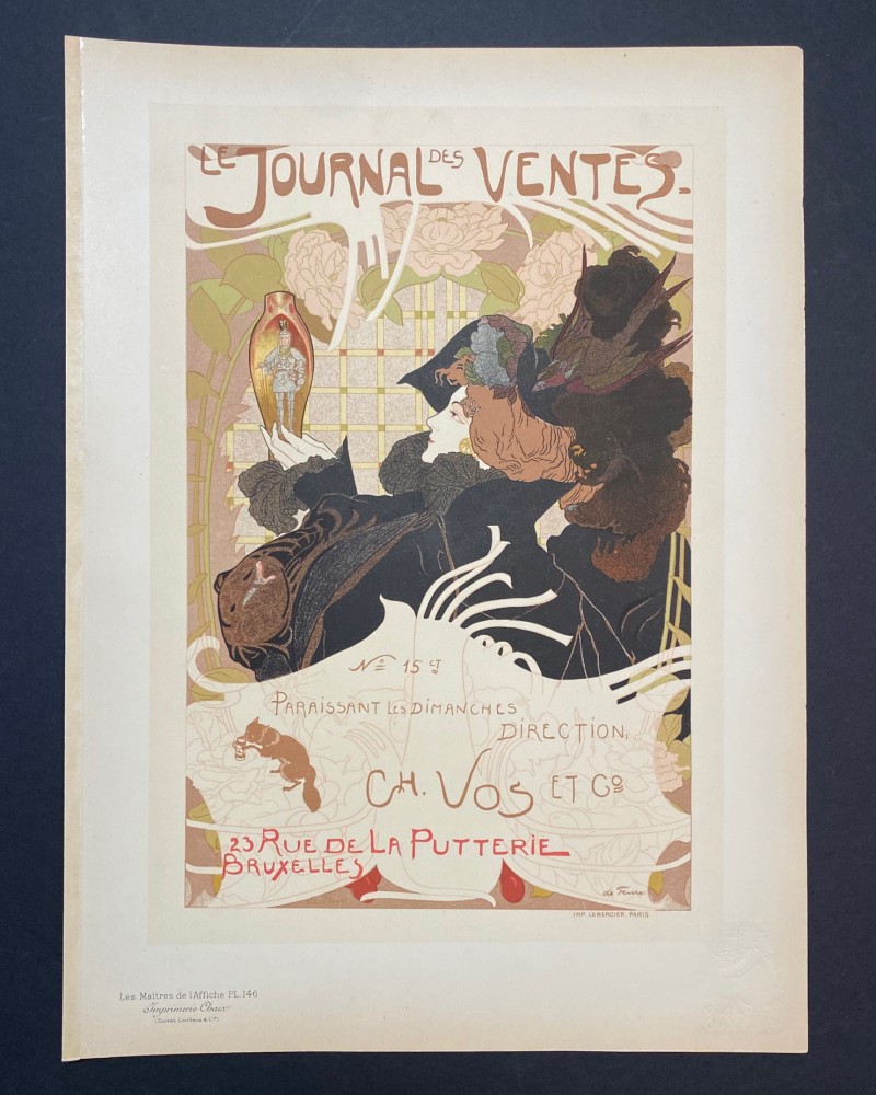 En vente :  DE FEURE JOURNAL DES VENTES   LES MAITRES DE L'AFFICHE PL.146