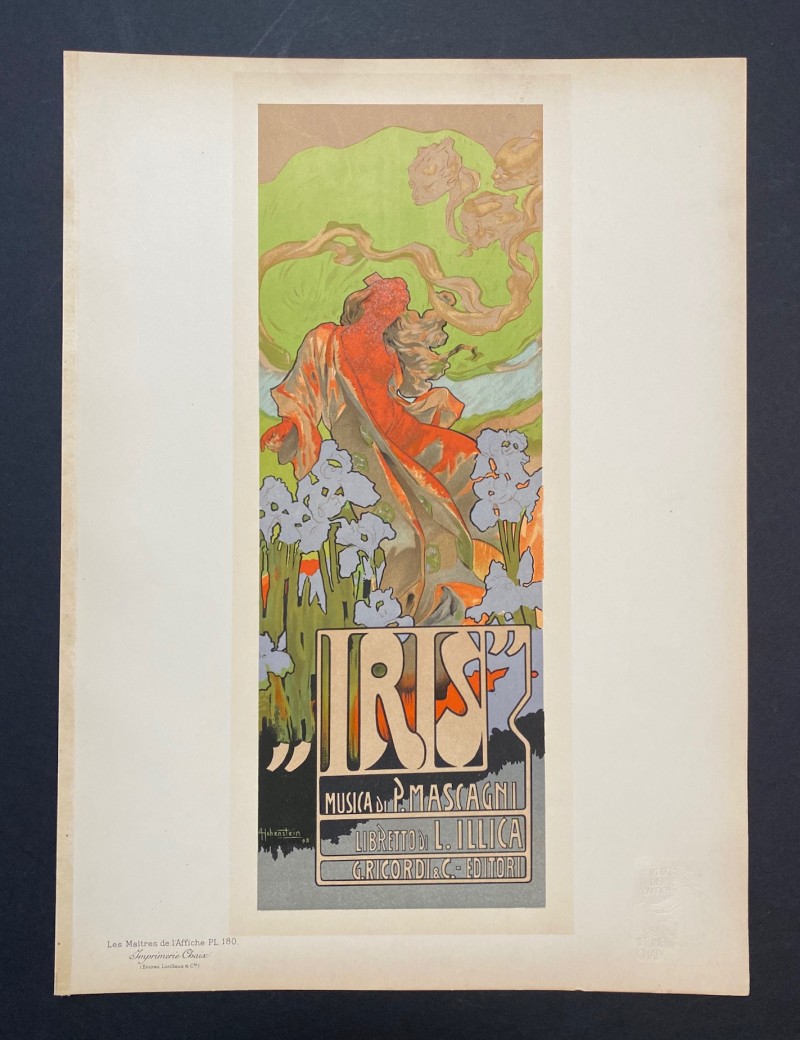 En vente :  HOHENSTEIN  IRIS  LES MAITRES DE L'AFFICHE PL.180