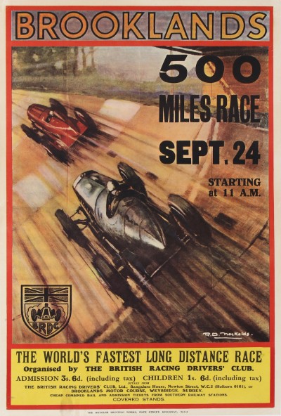 En vente :  BROOKLANDS 500 MILES RACE  September 24