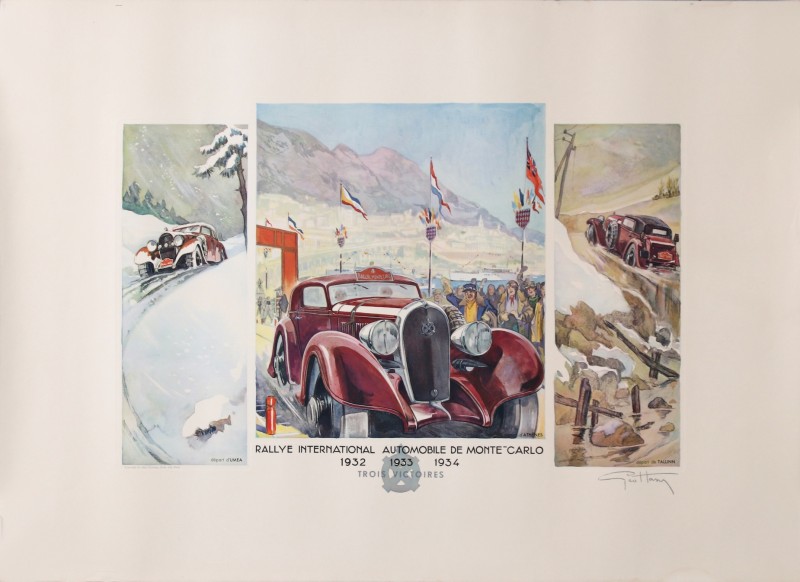 En vente :  GEO HAM RALLYE INTERNATIONAL AUTOMOBILE DE MONTE-CARLO 1932-1933-1934