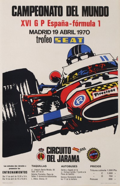 En vente :  CAMPEONATO DEL MUNDO CIRCUITA DEL JARAMA MADRID 19 ABRIL 1970