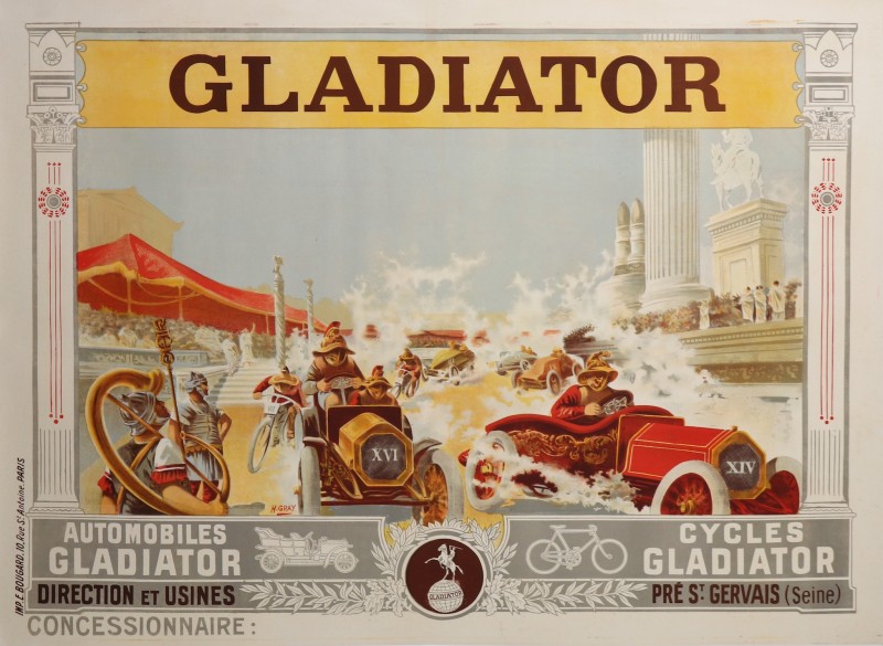 En vente :  AUTOMOBILES CYCLES GLADIATOR