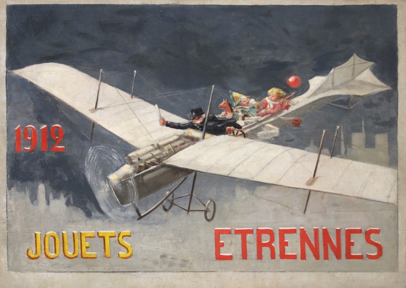 En vente :  JOUETS ETRENNES  AÉROPLANE  ANTOINETTE PROJET AFFICHE