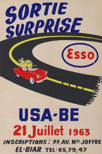 En vente :  ESSO SORTIE SURPRISE USA-BE 21 JUILLET 1963