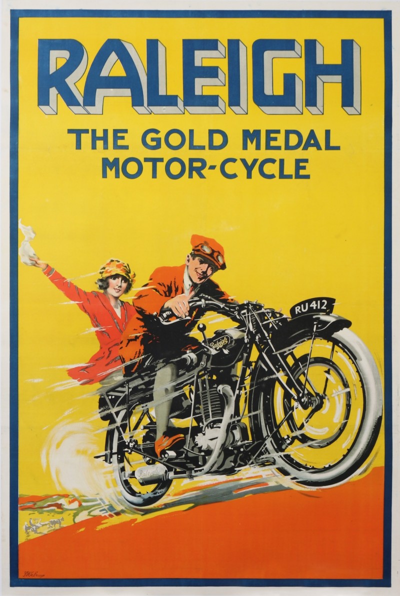 En vente :  RALEIGH THE GOLD MEN MOTOR CYCLE