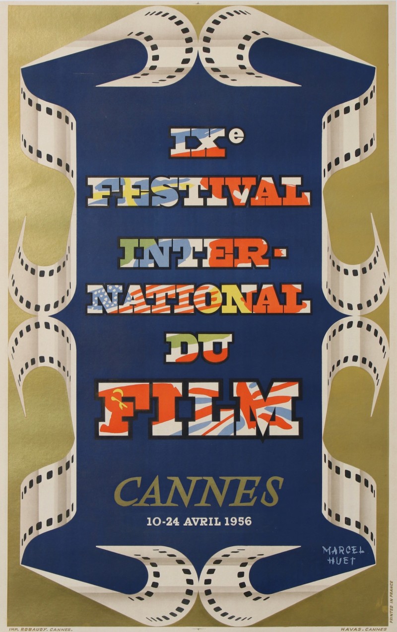 En vente :  IX eme FESTIVAL INTERNATIONAL DU FILM 1956 CANNES