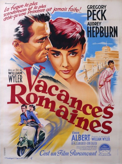 En vente :  VACANCES ROMAINE GREGORY PECK  AUDREY HEPBURN