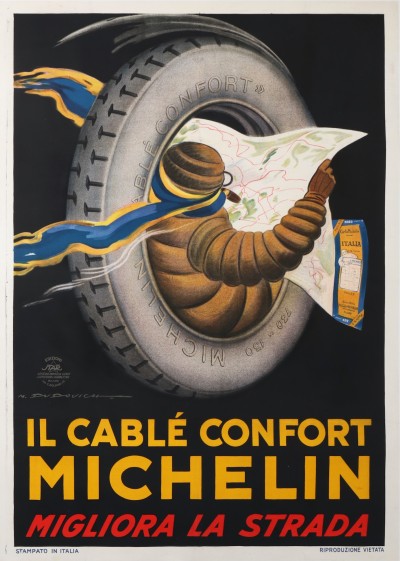 En vente :  MICHELIN BIBENDUM IL CABLE CONFORT MIGLIORA LA STRADA