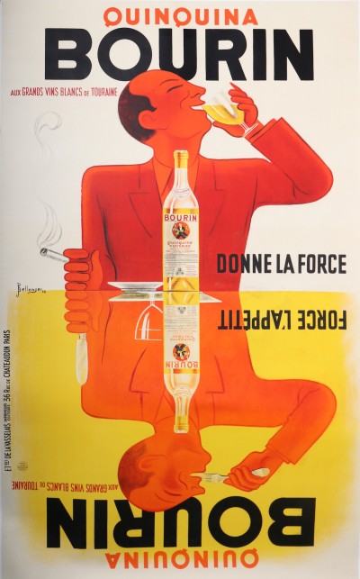 En vente :  QUINQUINA BOURIN DONNE DE LA FORCE FORCE L'APPETIT VINS BLANCS DE TOURAINE