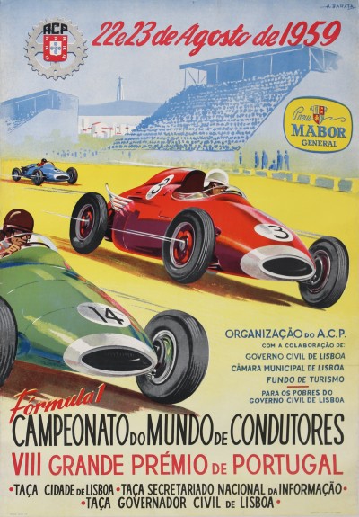 En vente :  CAMPEONATO DO MUNDO DE CONDUTORES VIIIe  GRANDE PREMIO DE PORTUGAL FORMULA 1 22e23 DE AGOSTO DE 1959 ACP