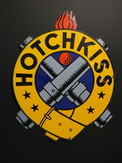 En vente :  HOTCHKISS AUTOMOBILES PLAQUE EMAILLEE