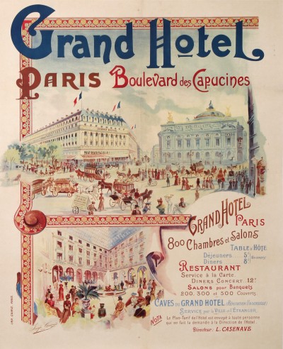 En vente :  GRAND HOTEL PARIS BOULEVARD DES CAPUCINES