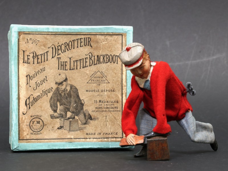 En vente :  SOLD !!! ..... FERNAND MARTIN AUTOMATE LE PETIT DECROTTEUR N°167  THE LITTLE BLACKBOOT