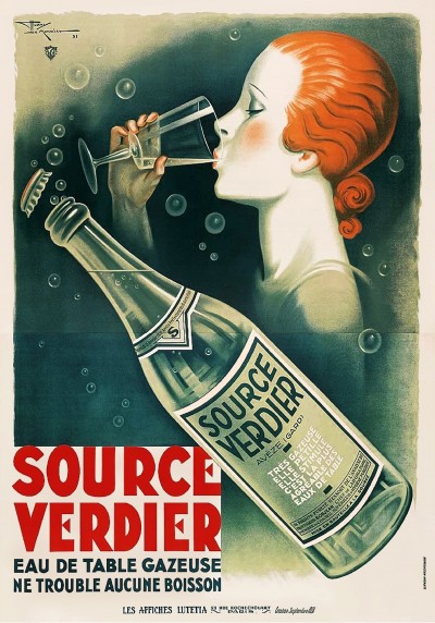 En vente :  SOURCE VERDIER EAU DE TABLE GAZEUSE