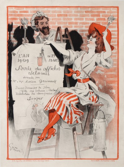 En vente :  SOIREE DES AFFICHES RECLAMES DONNEE PAR Mr et Mme LUCIEN.GAUMONT