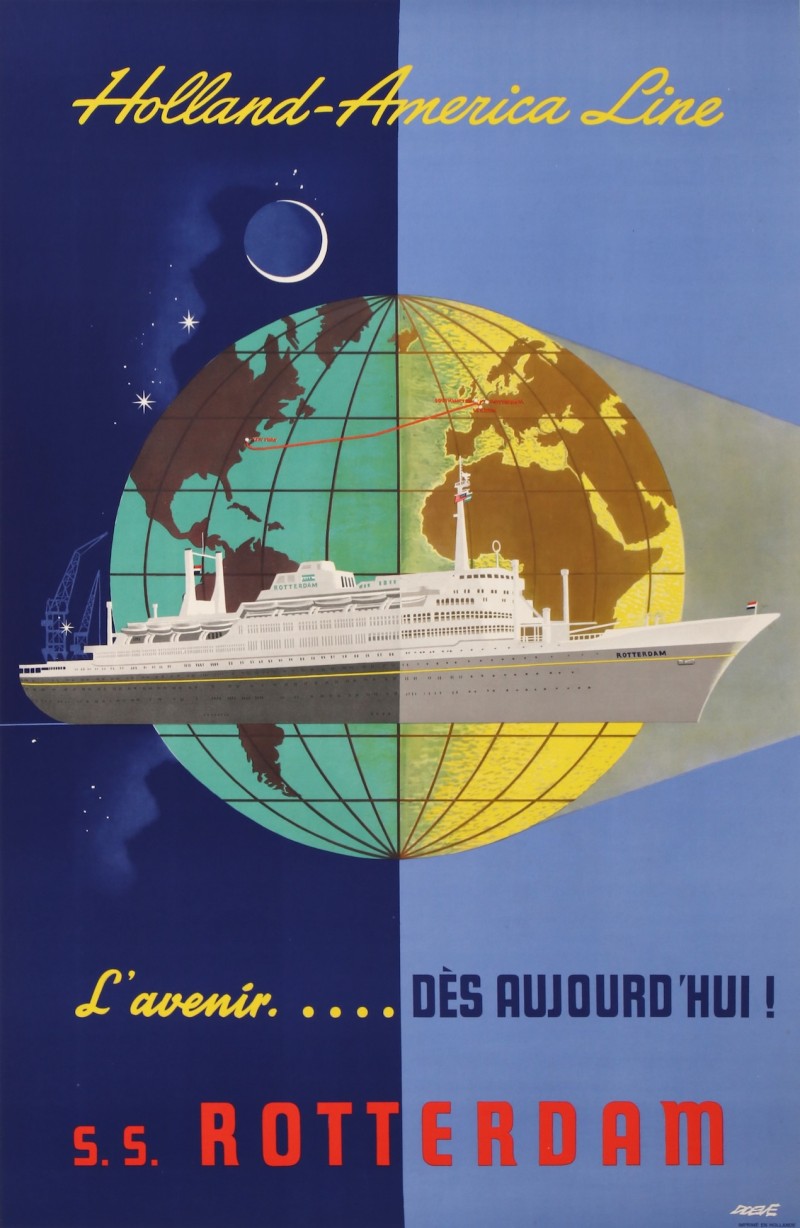 En vente :  HOLLAND-AMERICA LINE SS ROTTERDAM L'AVENIR DES AUJOURDHUI