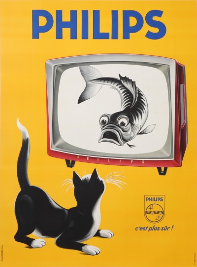 En vente :  PHILIPS TELEVISEURS LE CHAT CURIEUX