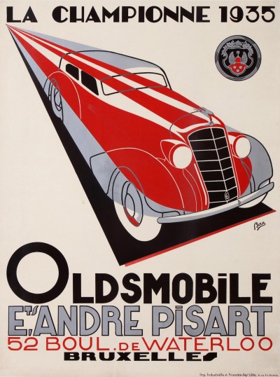 En vente :  OLDSMOBILE LA CHAMPIONNE 1935 ANDRÉ PISART Bruxelles