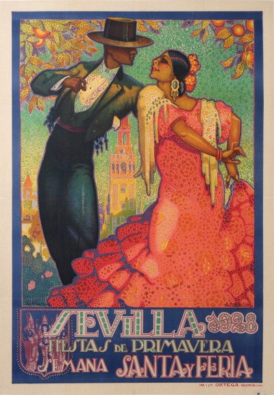 En vente :  SEVILLA 1928 FIESTA DE PRIMAVERA  SEMANA SANTA Y FERIA