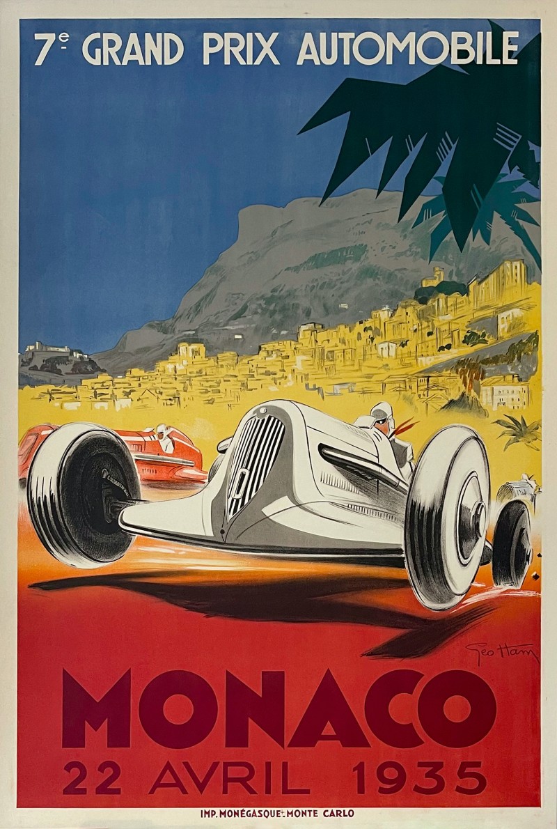 En vente :  MONACO 7e GRAND PRIX AUTOMOBILE 22 AVRIL 1935