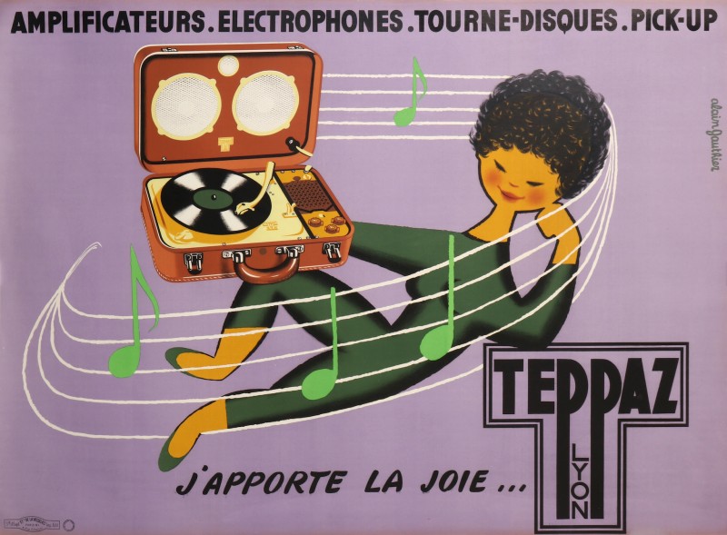 En vente :  TEPPAZ J'APPORTE LA JOIE  ELECTROPHONES TOURNE-DISQUES AMPLIFCATEURS PICK-UP