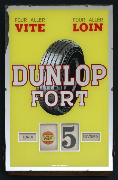 En vente :  CALENDRIER PERPETUEL DUNLOP FORT POUR ALLER PLUS VITE POUR ALLER LOIN