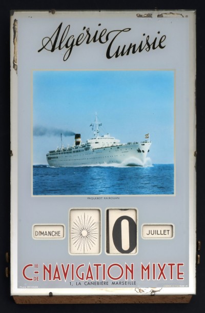 En vente :  CALENDRIER PERPETUEL Cie NAVIGATION MIXTE ALGERIE TUNISIE