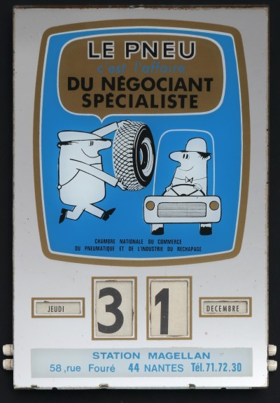 En vente :  CALENDRIER PERPETUEL LE PNEU DU NEGOCIALT SPECIALISTE
