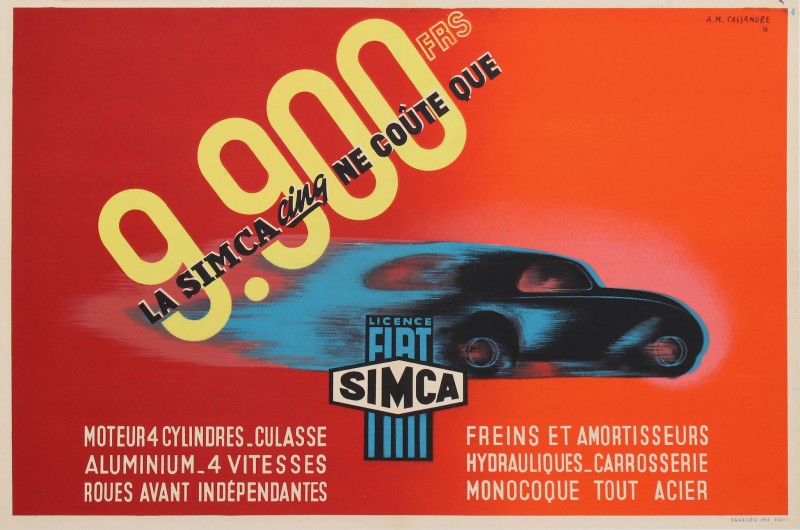 En vente :  SIMCA FIAT LA SIMCA CINQ NE COUTE  QUE 9900 frs