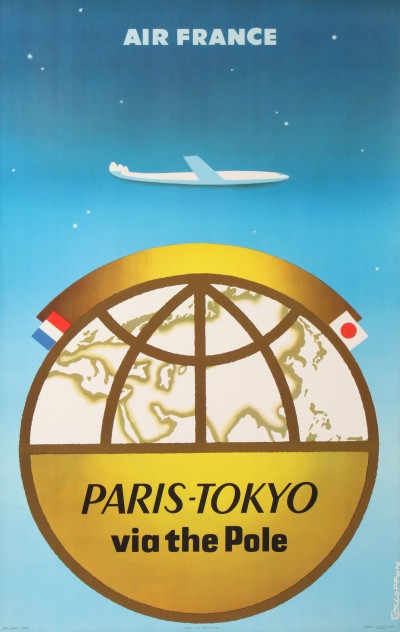 En vente :  AIR FRANCE PARIS TOKYO VIA THE POLE
