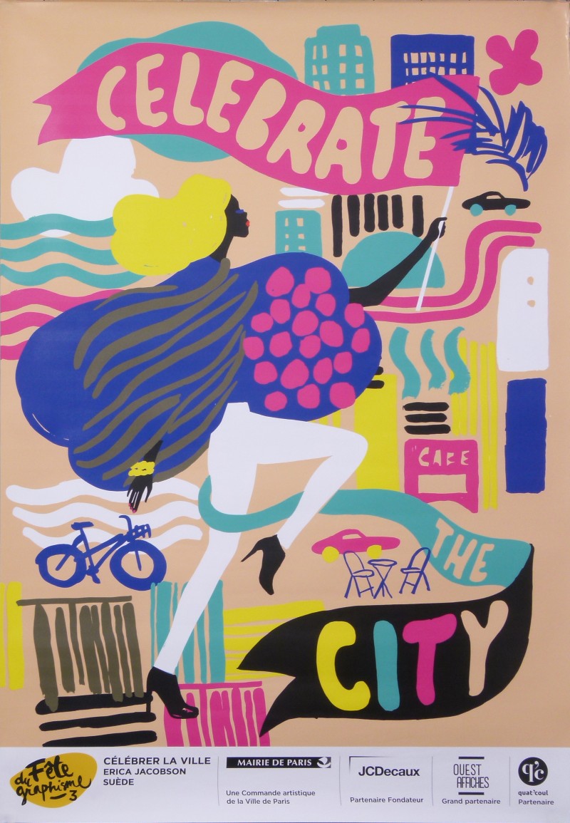 En vente :  ERICA JACOBSON 2016 CELEBRATE THE CITY FÊTE DU GRAPHISME - CAFE