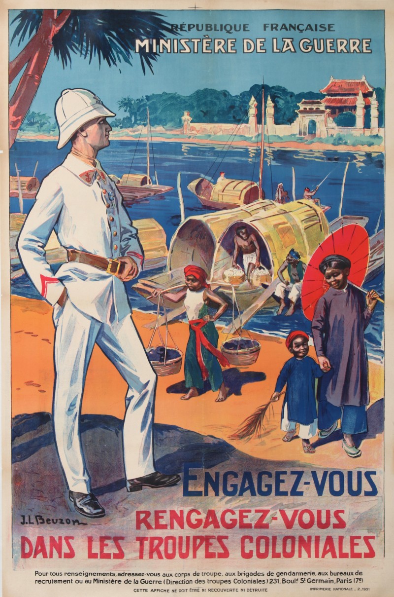 En vente :  ENGAGEZ VOUS RENGAGEZ VOUS DANS LES TROUPES COLONIALES  INDOCHINE  LAOS CAMBODGE