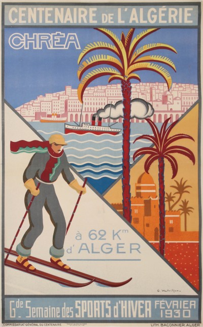 En vente :  CENTENAIRE 1930 DE L'ALGERIE CHREA SPORTS D'HIVER
