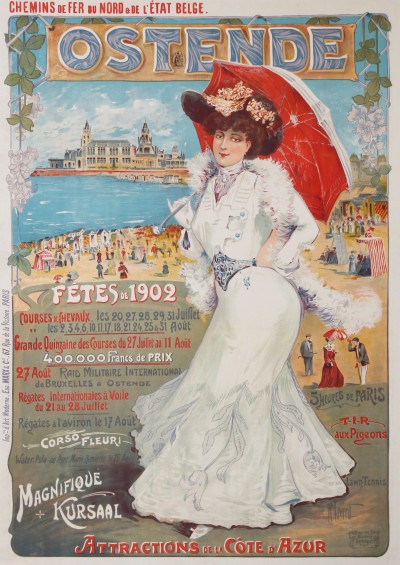 En vente :  OSTENDE FÊTES DE 1902 / CHEMINS DE FER DU NORD DE L'ÉTAT BELGE