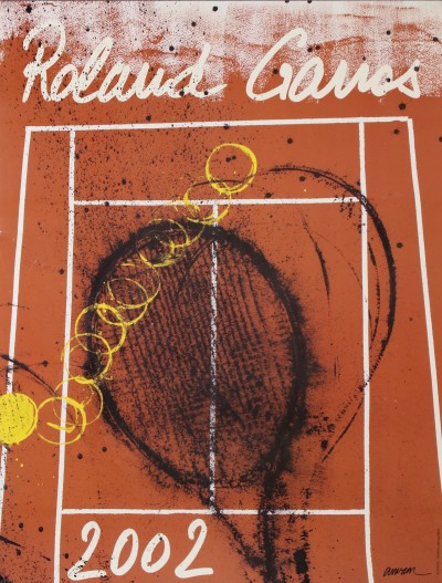 En vente :  LA RAQUETTE SUR TERRE // ROLAND GARROS 2002