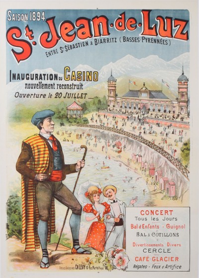 En vente :  SAISON 1984 // SAINT-JEAN-DE-LUZ INAUGURATION DU CASINO NOUVELLEMENT CONSTRUIT