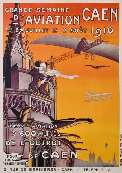 En vente :  GRANDE SEMAINE D'AVIATION CAEN // DU 27 JUILLET AU 2 AOUT 1910 CHAMP AVIATION A 600 METRES DE L'OCTROI DE CAEN