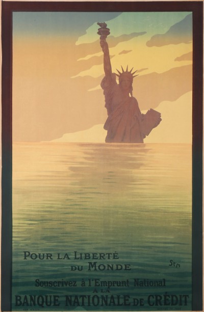 En vente :  STATUE DE LA LIBERTE - POUR LA LIBERTÉ DU MONDE SOUSCRIVEZ A L EMPRUNT NATIONAL A LA BANQUE NATIONAL DE CREDIT