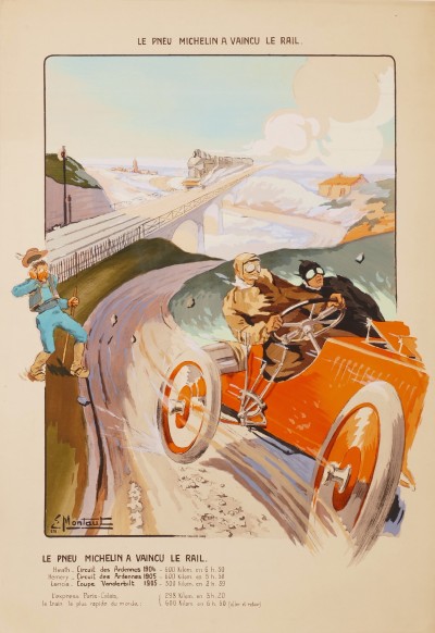 En vente :  MICHELIN A VAINCU LE RAIL  HEALT SUR PANHARD DE COURSE
