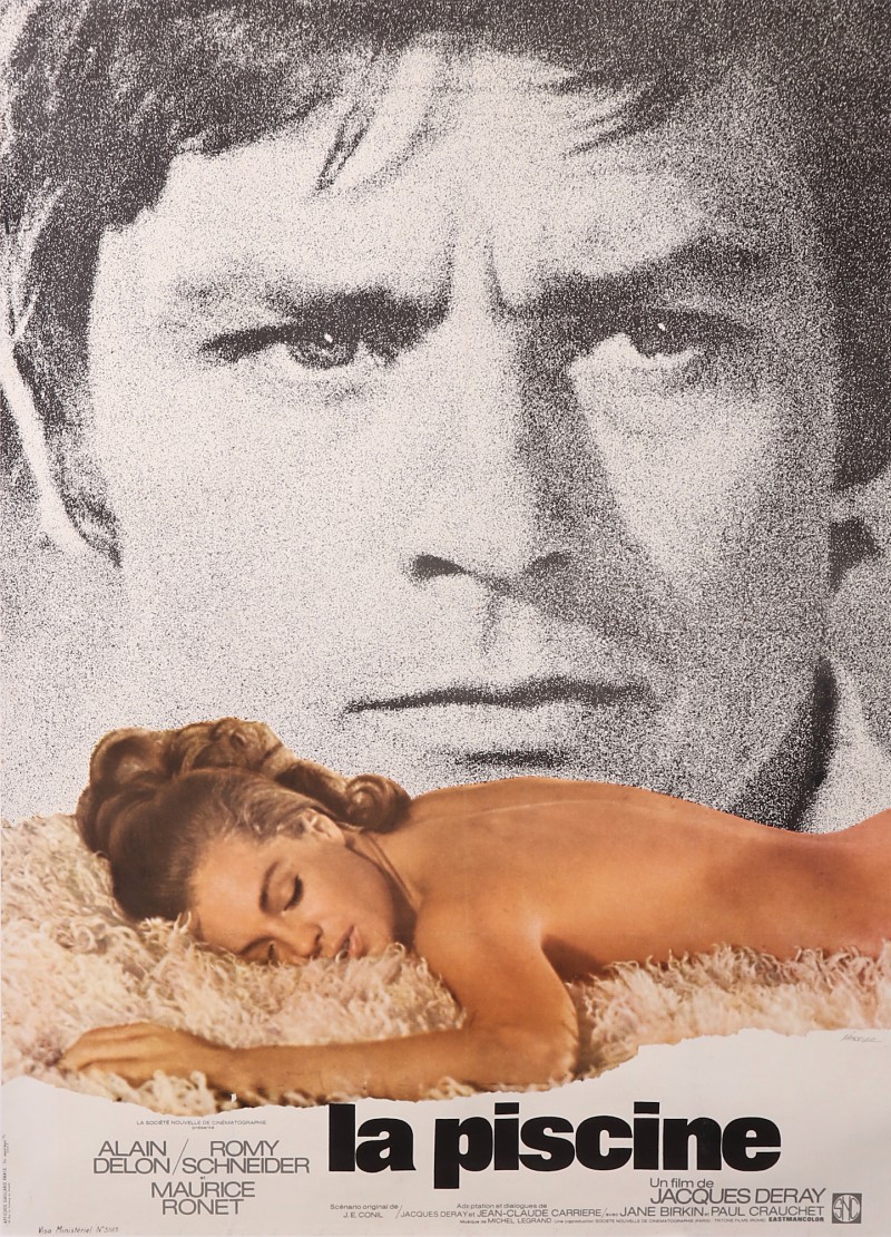 En vente :  LA PISCINE ROMY SCHNEIDER ALAIN DELON