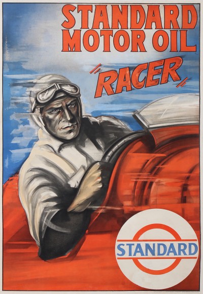 En vente :  STANDARD  MOTOR OIL  RACER.  HUILES DES GRANDS PRIX  ACHILLE VARZI