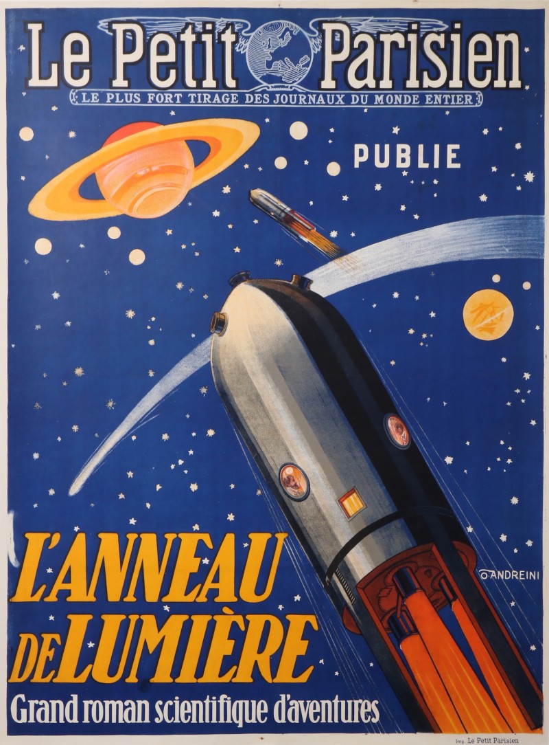 En vente :  ANNEAU DE LUMIERE  LE PETIT PARISIEN  GRAND ROMAN SCIENTIFIQUE D'AVENTURE Conquête Spatial  MARS SATURNE